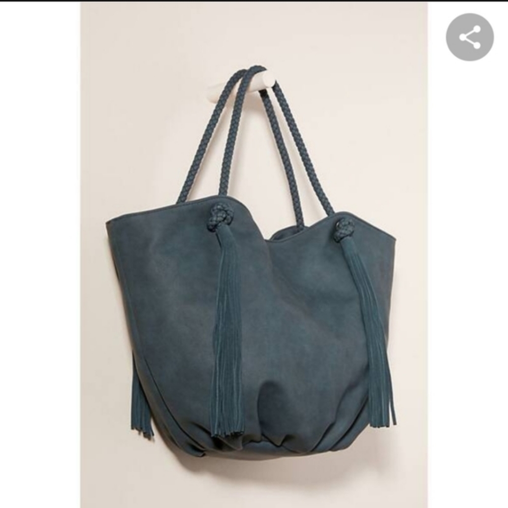 Anthropologie Morgan Tasseled Tote